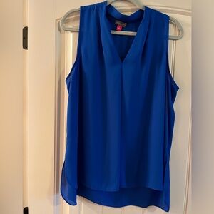 Vince Camuto size large sleeveless blue blouse.